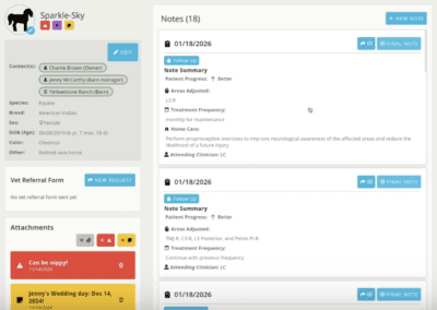 Animal Page: Overview / Adding Contacts